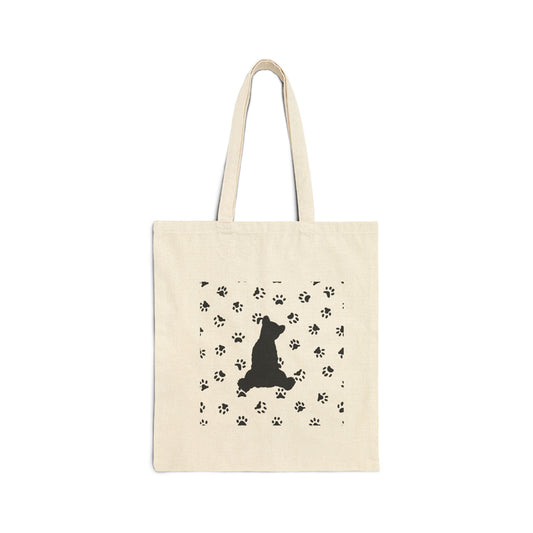 Bear Cub Cotton Canvas Tote Bag